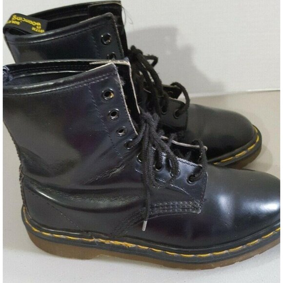 Dr. Doc Martens Air-Wair The Original Black Lace Up Combat Boots Womens US 5 - Picture 5 of 11